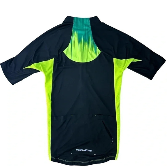NWT Pearl Izumi Men’s Small Elite Pursuit Jersey Style Green Yellow Flourescent - Picture 2 of 11